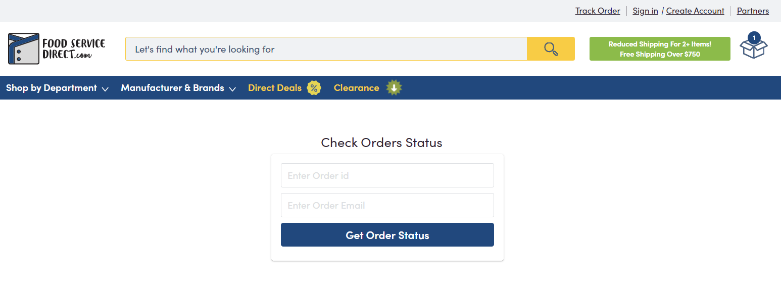 How can I track my order? – Food Service Direct